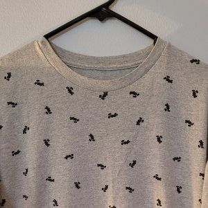 Vintage Disney Official Mickey Mouse Pattern Graphic T-Shirt